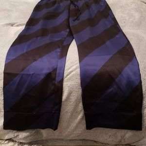 VS PJ Silk Pants - Navy & Black
